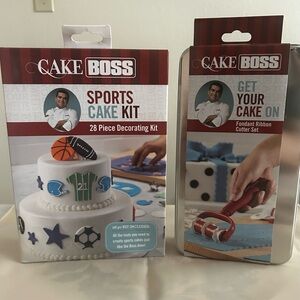 Cake Boss Sports Cake Kit - White & Blue